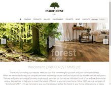 Tablet Screenshot of evroforest.com